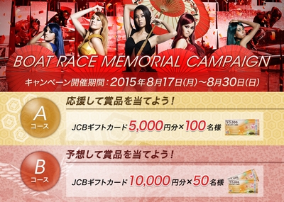 「BOAT RACE MEMORIAL CAMPAIGN」キャンペーンイメージ